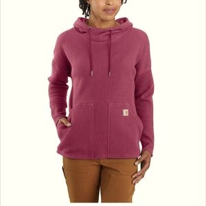 WOMEN'S RELAXED FIT HEAVYWEIGHT LONG-SLEEVE HOODED THERMAL SHIRT